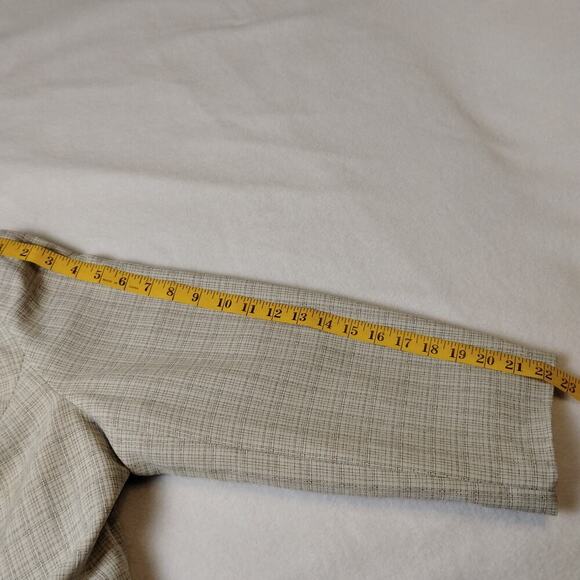 Vintage Giorgio Sant’Angelo Cream Plaid Blazer, 18W35 - Picture 5 of 9